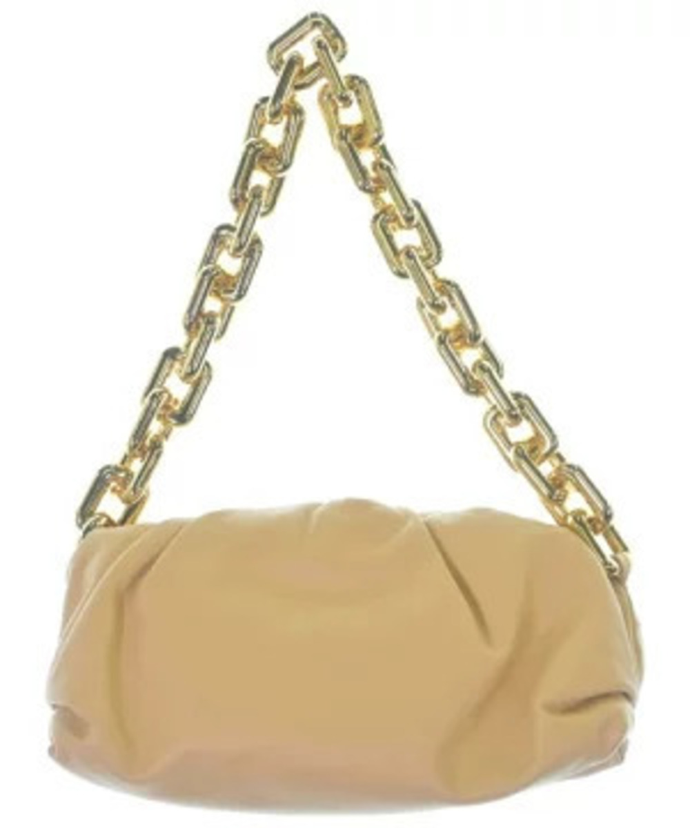 Bottega Veneta goldtone gathered Tan chunky leather Chain Tan